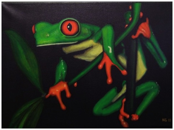 Acrylic Painting - Frog