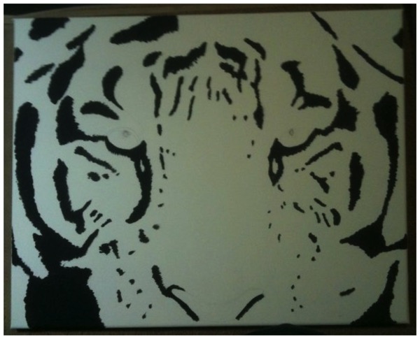 Acrylic Painting - Tiger 1 of 3