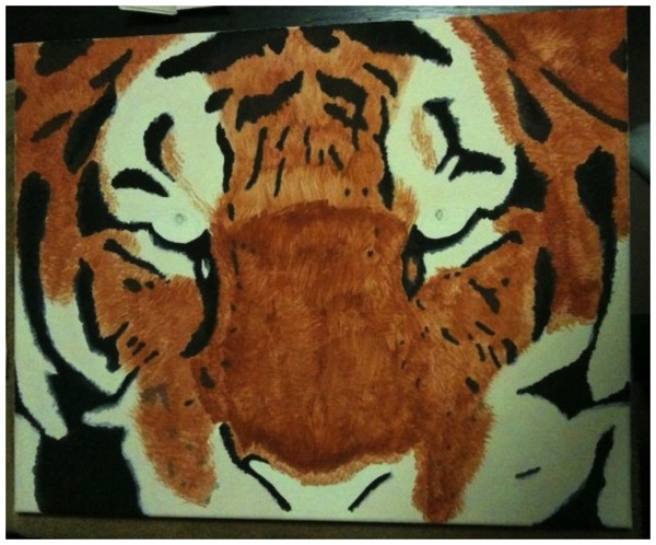 Acrylic Painting - Tiger 2 of 3