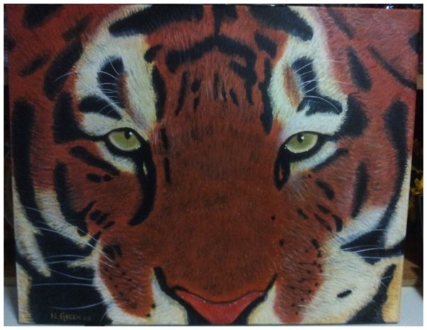 Acrylic Painting - Tiger 3 of 3