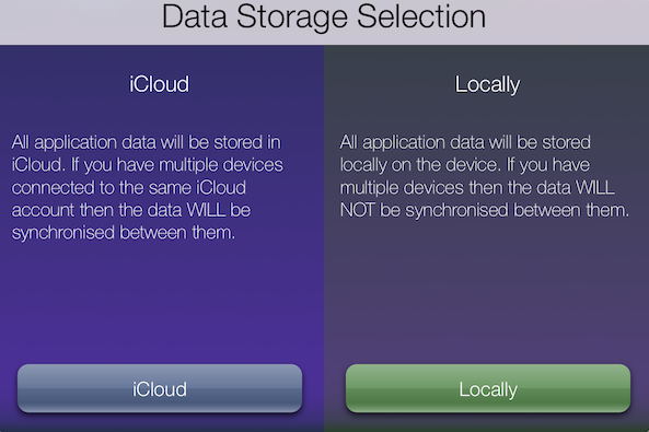 Data Storage Selection